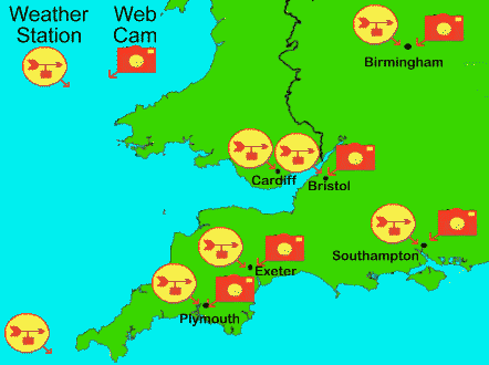 Interactive weather map